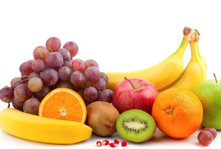 Φρέσκα φρούτα που αποτελούν τη βάση της δίαιτας κατά τις εξάρσεις της ουρικής αρθρίτιδας