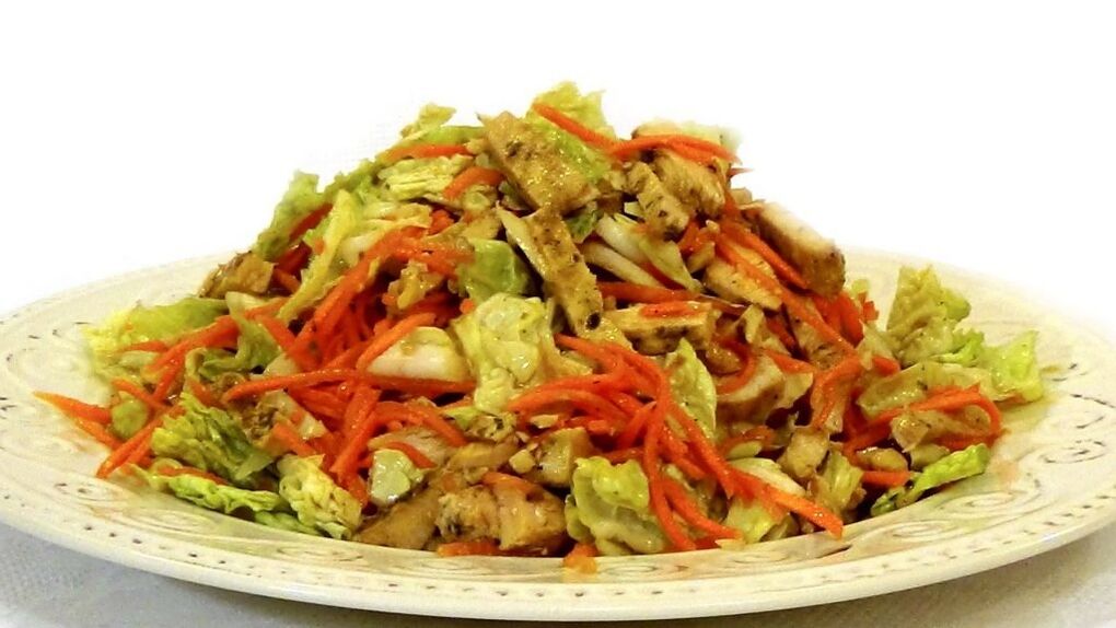 Στο τελευταίο στάδιο της «Σταθεροποίησης» της δίαιτας Dukan, μπορείτε να απολαύσετε σαλάτα κοτόπουλου