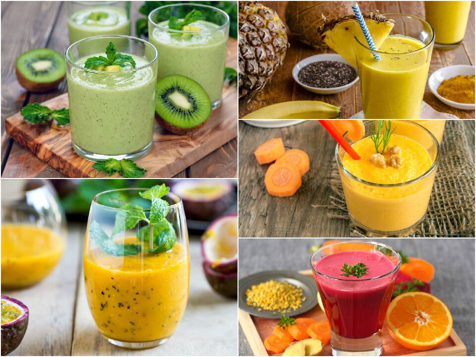 Smoothies από λαχανικά και φρούτα στη δίαιτα αποτοξίνωσης 7 ημερών